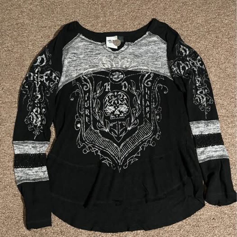Harley davidson womens large shirt